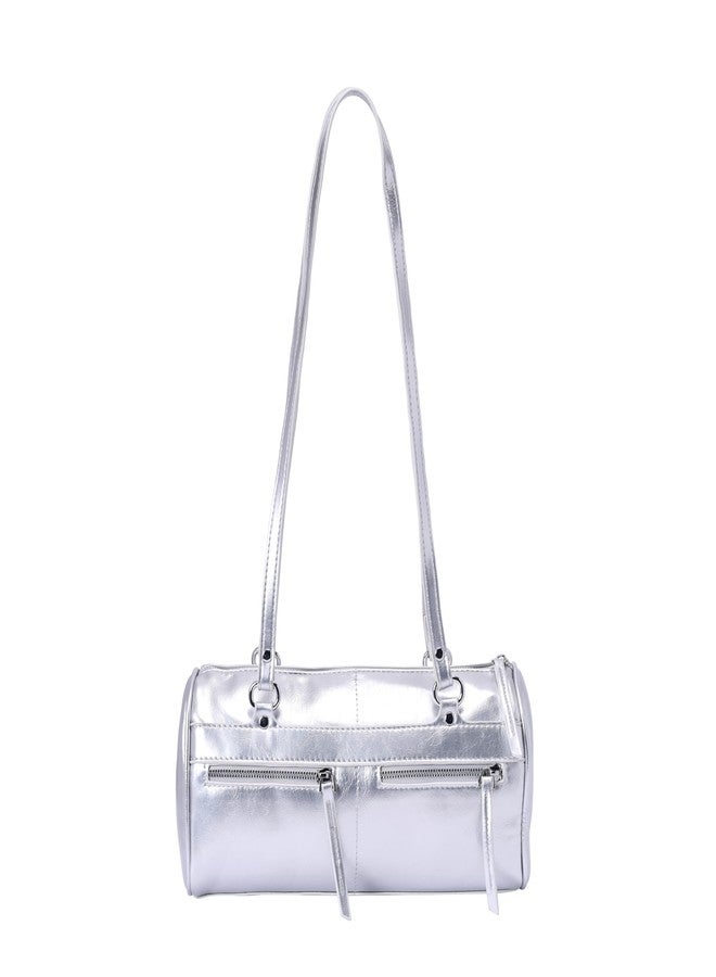 Lino Perros Silver Shoulder Bag - Image 1